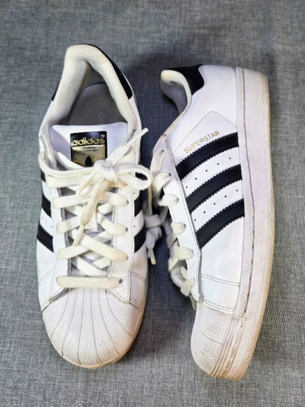 Adidas: Superstar W White Black Shell Toe Sneakers Women's Size 6